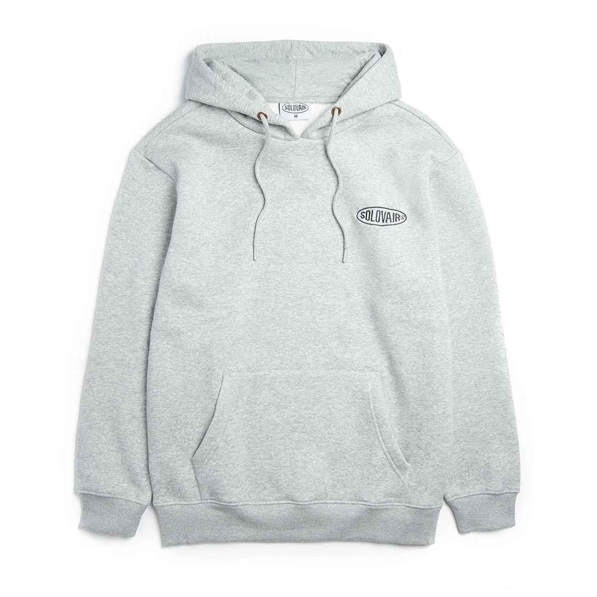 Solovair L/S Logo Pullover Hoodie - Grey