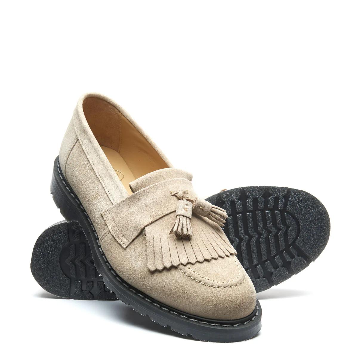Sand Suede Tassel Loafer - Image 2
