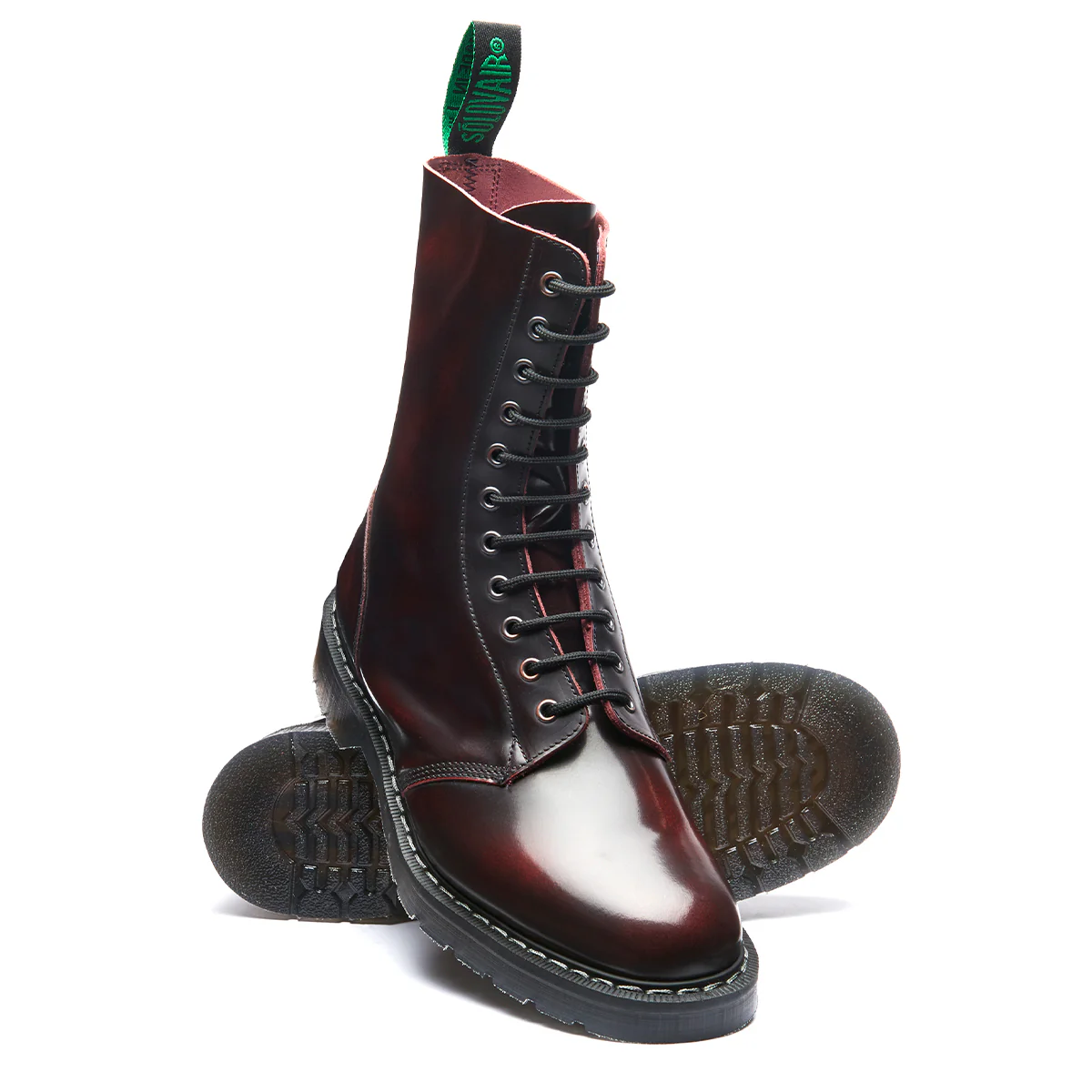 Burgundy Rub-Off 11 Eye Astronaut Boot - Image 2